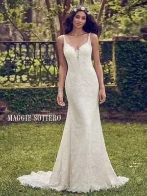 Maggie Sottero Dorian 8MS563 Sheath Wedding Dresses
