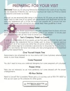 New Bride Procedures for Patricia Souths