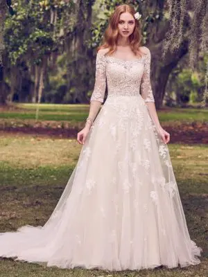 Maggie Sottero 8ms491 Lace Long Sleeve Bridal Gown