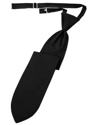 Black Herringbone Necktie