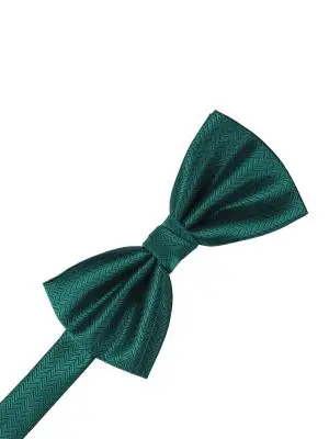 Herringbone Jade Bowtie - MENS - HEJADT - Pre-tied